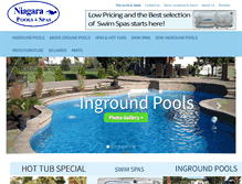 Tablet Screenshot of niagarapool.com